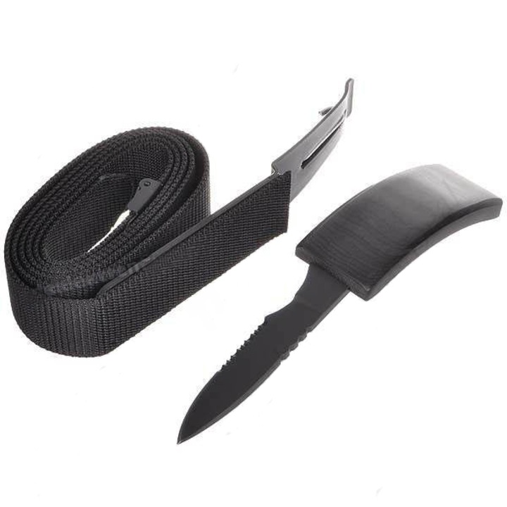 Curea multifunctionala 2 in 1 cu cutit, 136 cm, camping/drumetii