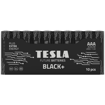 Baterii Tesla AAA BLACK+, Alkaline, 10 buc Baterii Tesla AAA BLACK+, Alkaline, 10 buc
