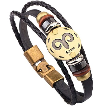 Bratara zodiac pentru barbati, Handmade, Model Berbec Bratara zodiac pentru barbati, Handmade, Model Berbec