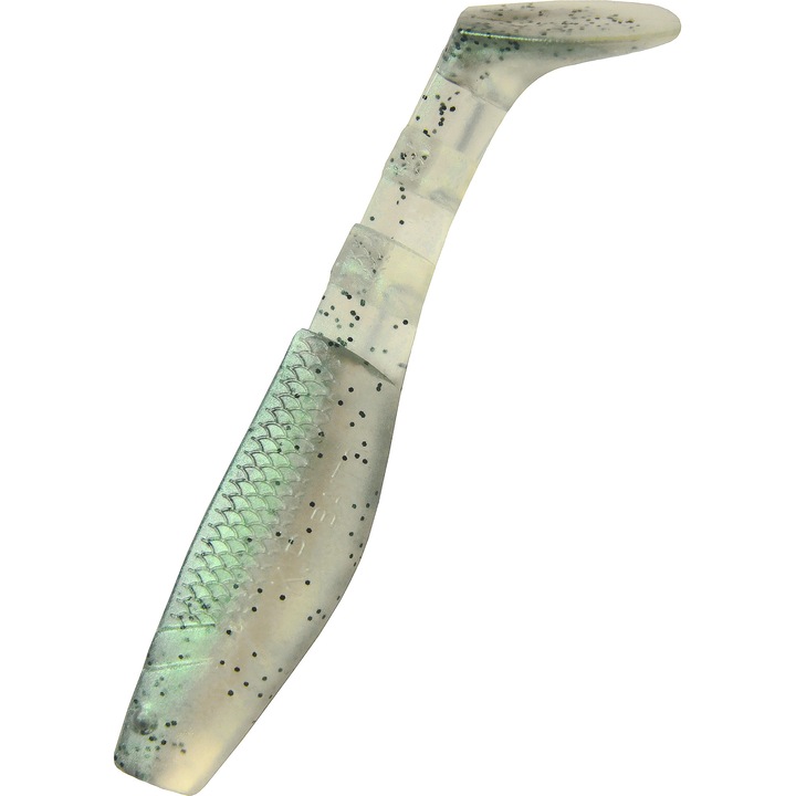 Set 5 buc Shad KP Original Shad 6.25cm, culoarea Rainbow Trout, pentru biban, stiuca sau salau