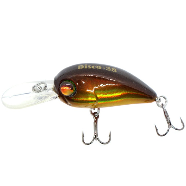 Vobler Damiki Deep Disco-38, 3.8cm, 4.5gr, Floating, Black Gold Holo