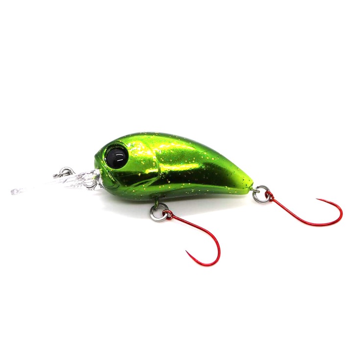 Vobler Damiki Deep Disco Trout-38, 3.8cm, 4.5gr, Floating, Gold Forest Magic pentru pescuit la pastrav, clean sau biban