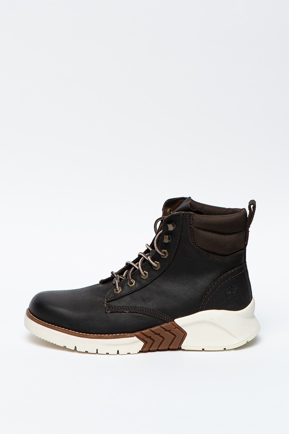Timberland, Ghete de piele si material textil MTCR, Maro inchis, 8