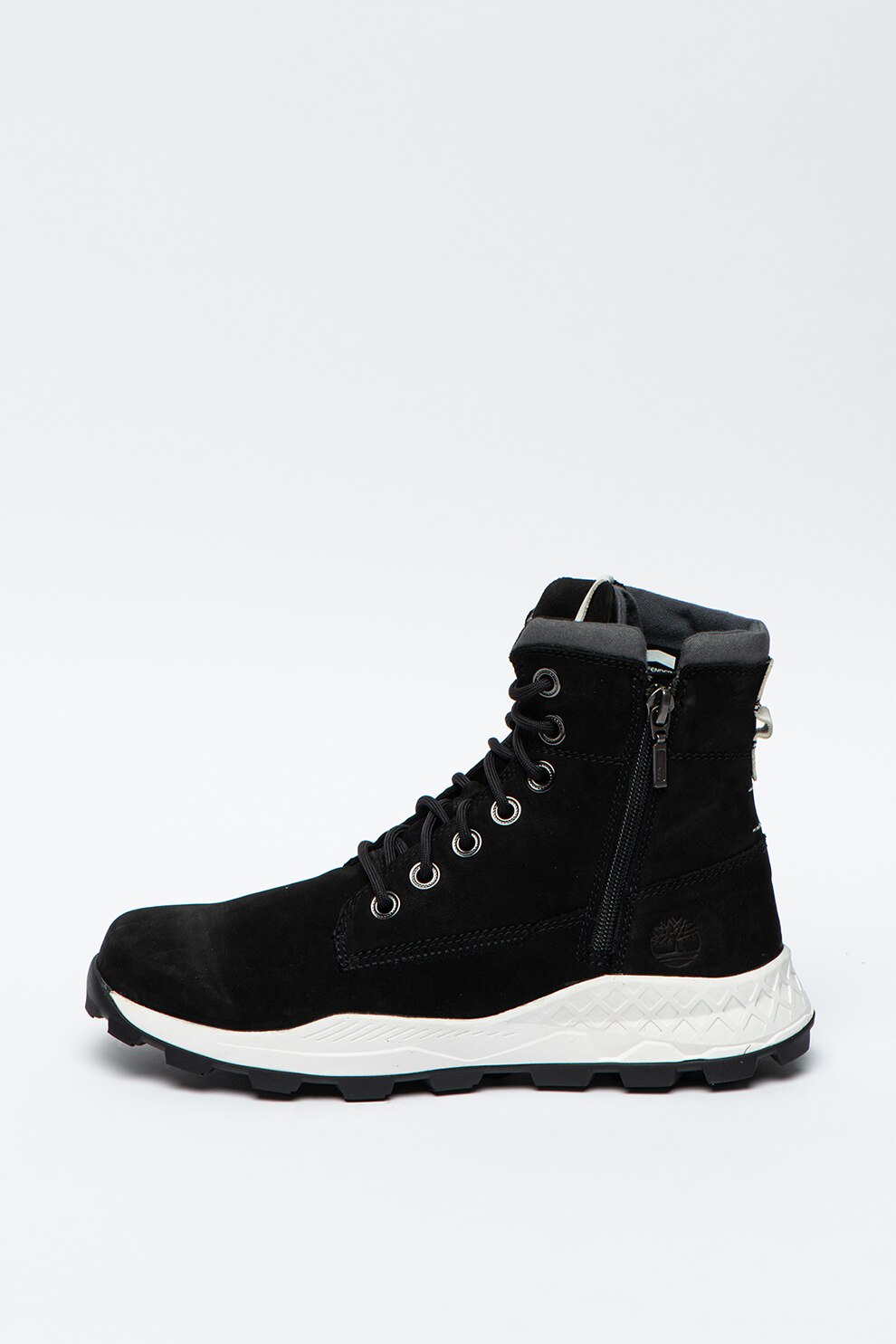 Timberland, Ghete din piele nabuc si material textil Brooklyn