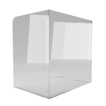 Panou protectie JJ DISPLAYS din plexiglass transparent, in forma de U Panou protectie JJ DISPLAYS din plexiglass transparent, in forma de U