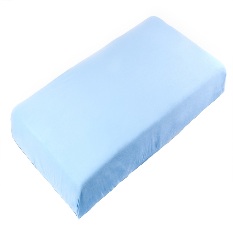 Cearceaf cu elastic pentru saltea 120 x 60 cm Sensillo 68029, Albastru