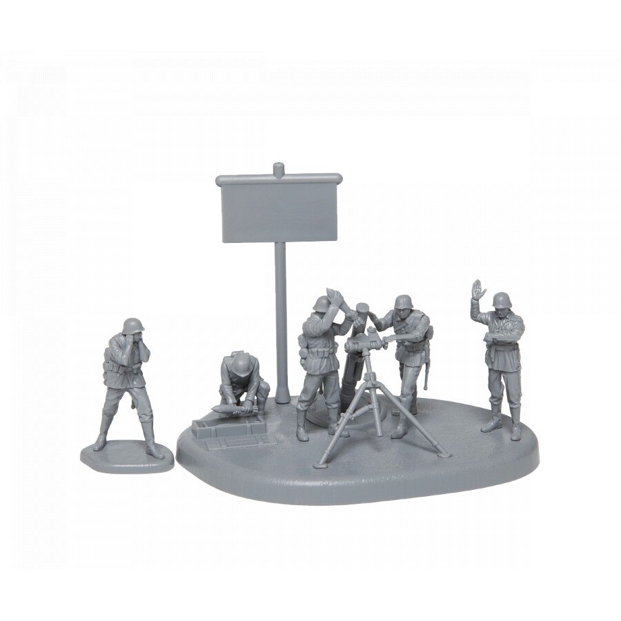 Macheta Militara Zvezda German 120mm Mortar cu echipaj 1:72 ZVEZ 6268