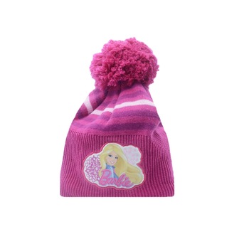 Caciula pentru fetite Setino Barbie 770-285F, Fucsia, 52 Caciula pentru fetite Setino Barbie 770-285F, Fucsia, 52