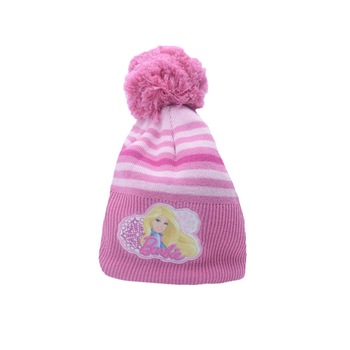 Caciula pentru fetite Setino Barbie 770-285R, Roz, 54 Caciula pentru fetite Setino Barbie 770-285R, Roz, 54