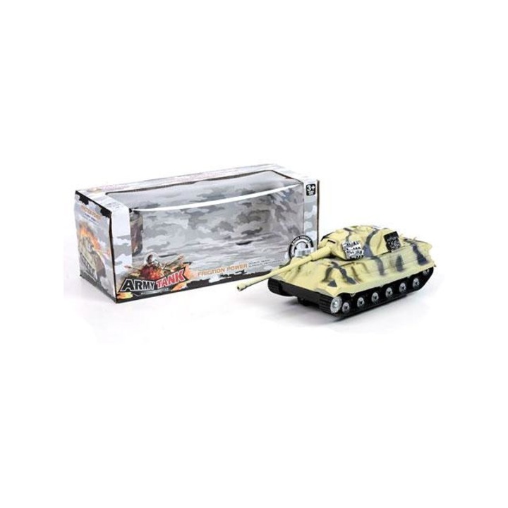 Magic Toys 2873667 Homokszín terepmintás tank
