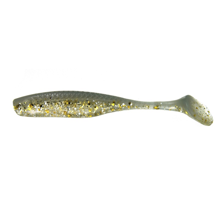 Set 5 buc Shad KP Lazy Shad 7.5cm, Gray Gold Shiner