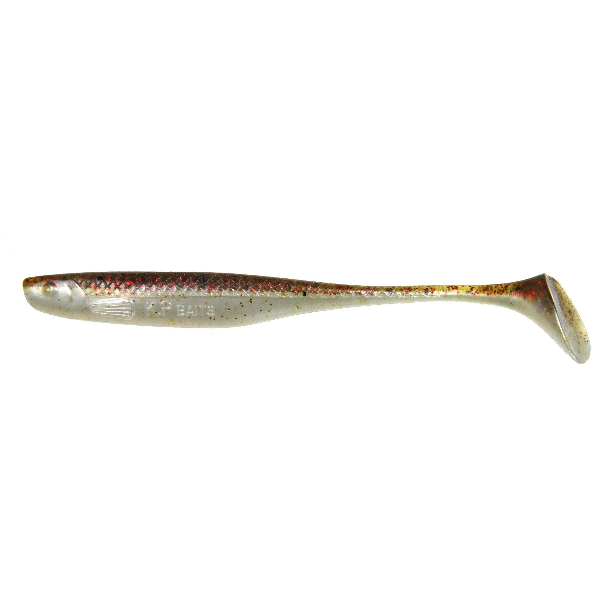 Set 5 buc Shad KP Lazy Shad 10cm, Olive Red Gold Shad - eMAG.ro