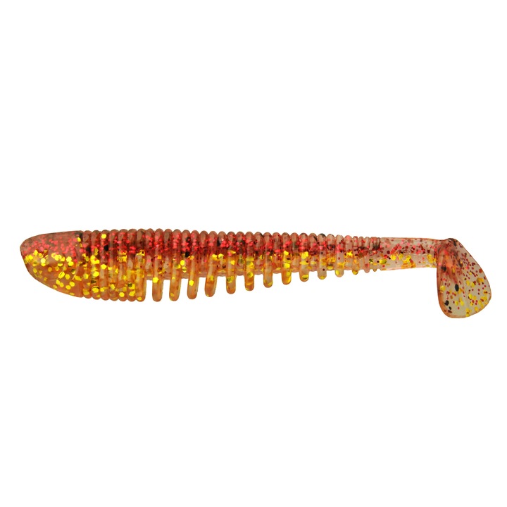 Set 5 buc Shad KP Skeleton Shad 7.5cm, Red Gold Shiner