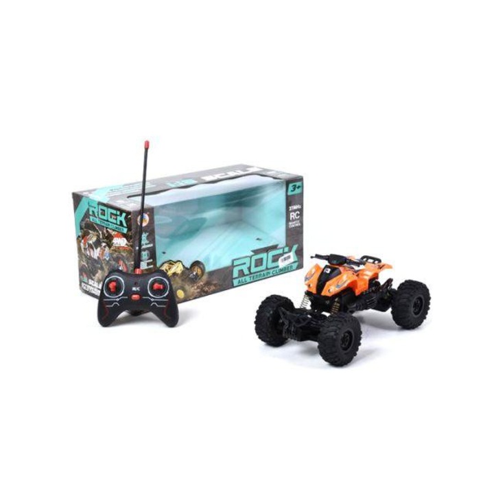 Magic Toys 2128194 RC Távirányítós Crawler Quad fénnyel 1/24