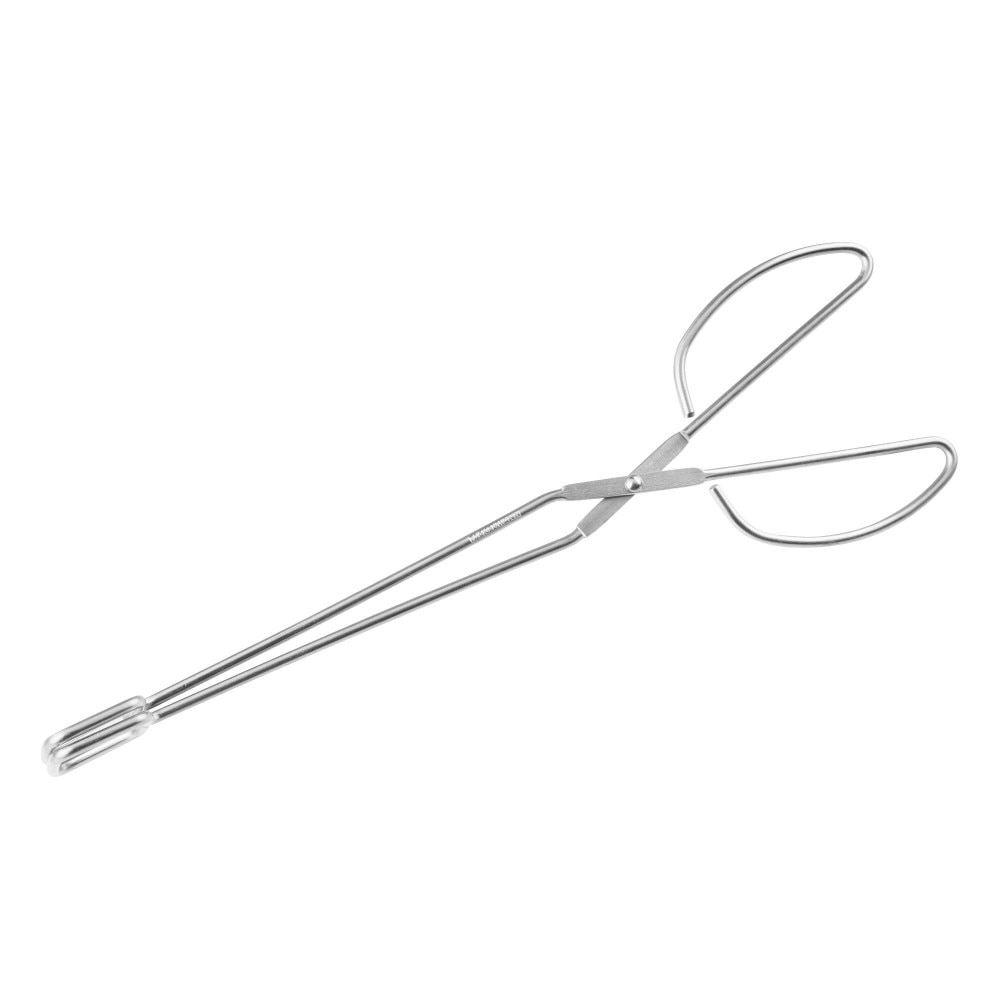 Cleste cromat pentru gratar, inox, 29 cm