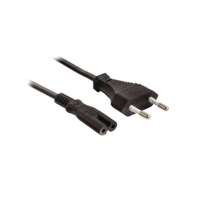 SOMOGYI кабел, мрежов захранващ 2724385 N1X, черен 2x0.75mm, 1.5m