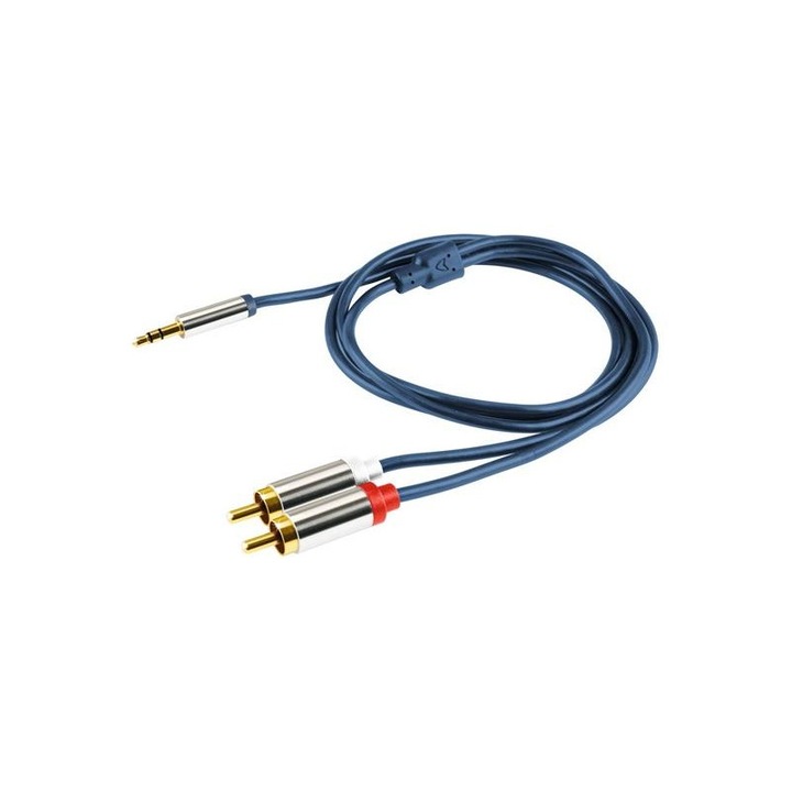 HOME 4941413 Home A 49-4M 3,5 mm sztereó jack - 2 RCA audió összekötő kábel 4m