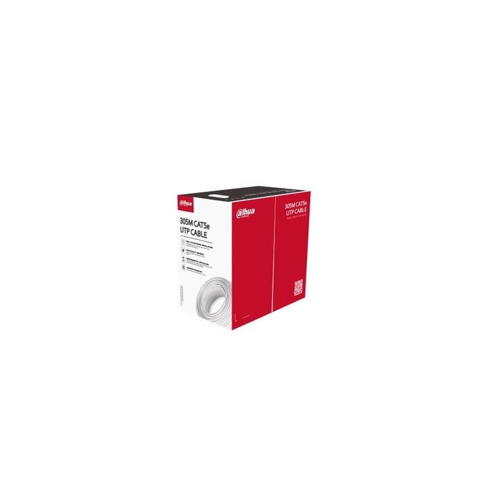 DAHUA 4931185 Dahua PFM920I-5EUN-C 305m réz PVC árnyékolatlan 4x2xAWG24 Cat.5E (U/UTP) fali kábel