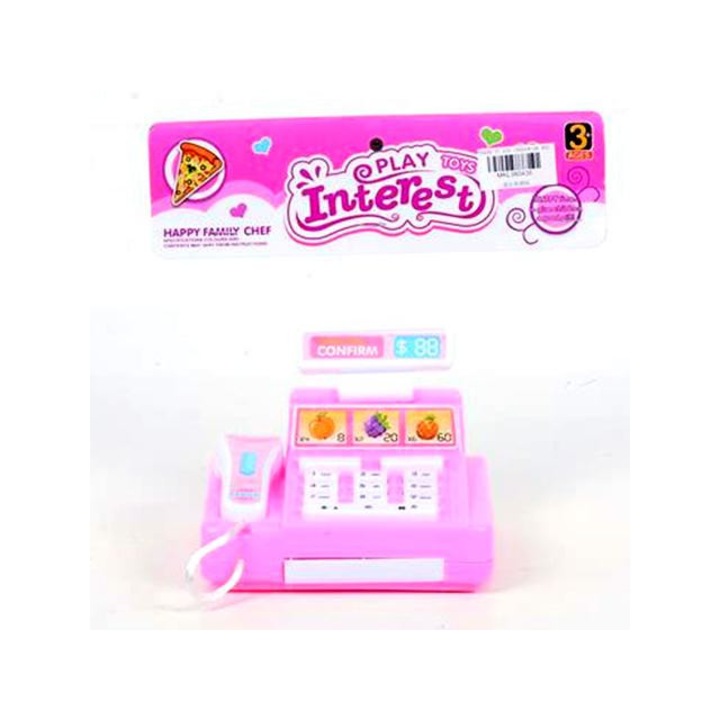 Magic Toys 3804356 Játék pénztárgép vonalkódolvasóval, több színváltozatban