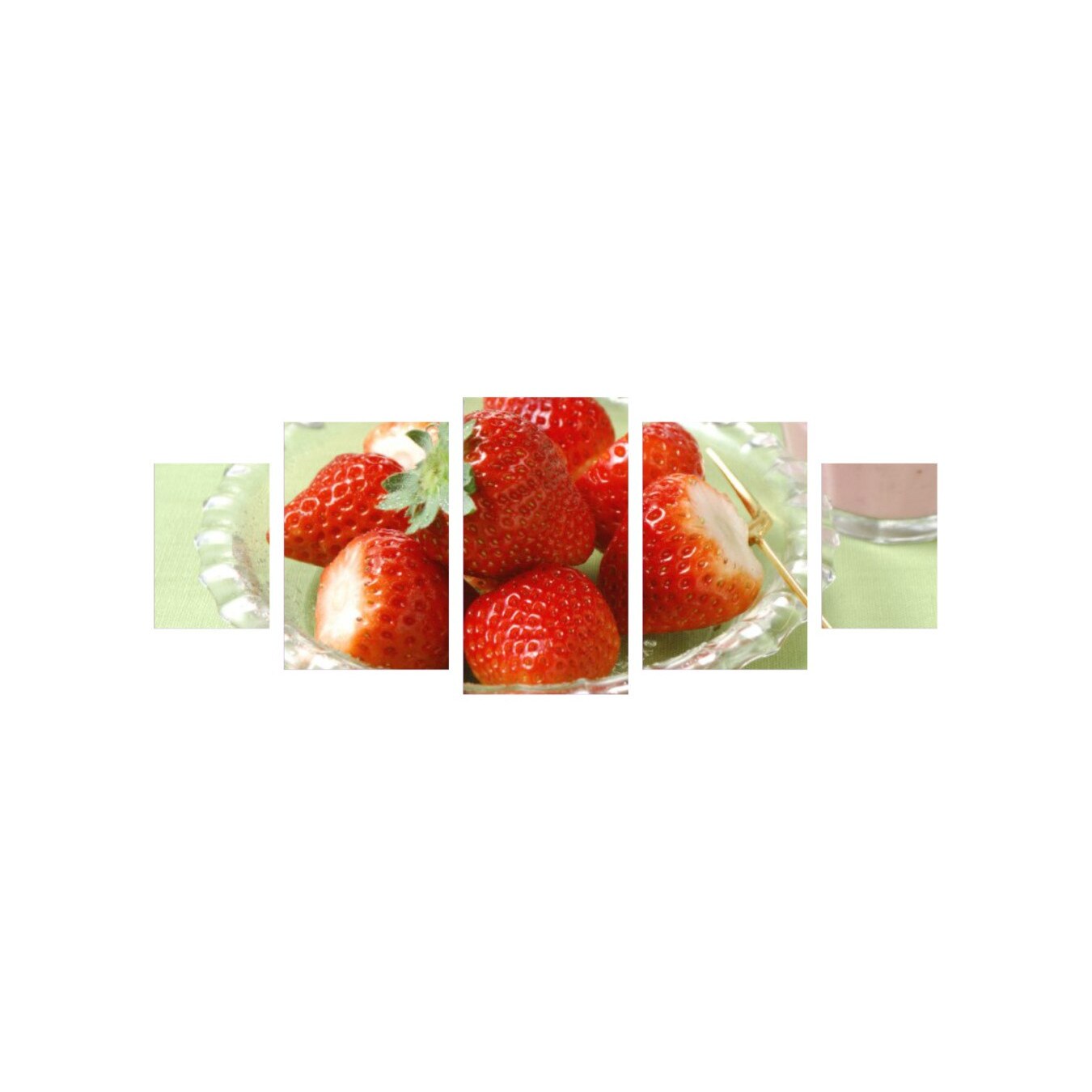 Tablou multicanvas 5 piese 220x90 cm, Food and Drinks model 67