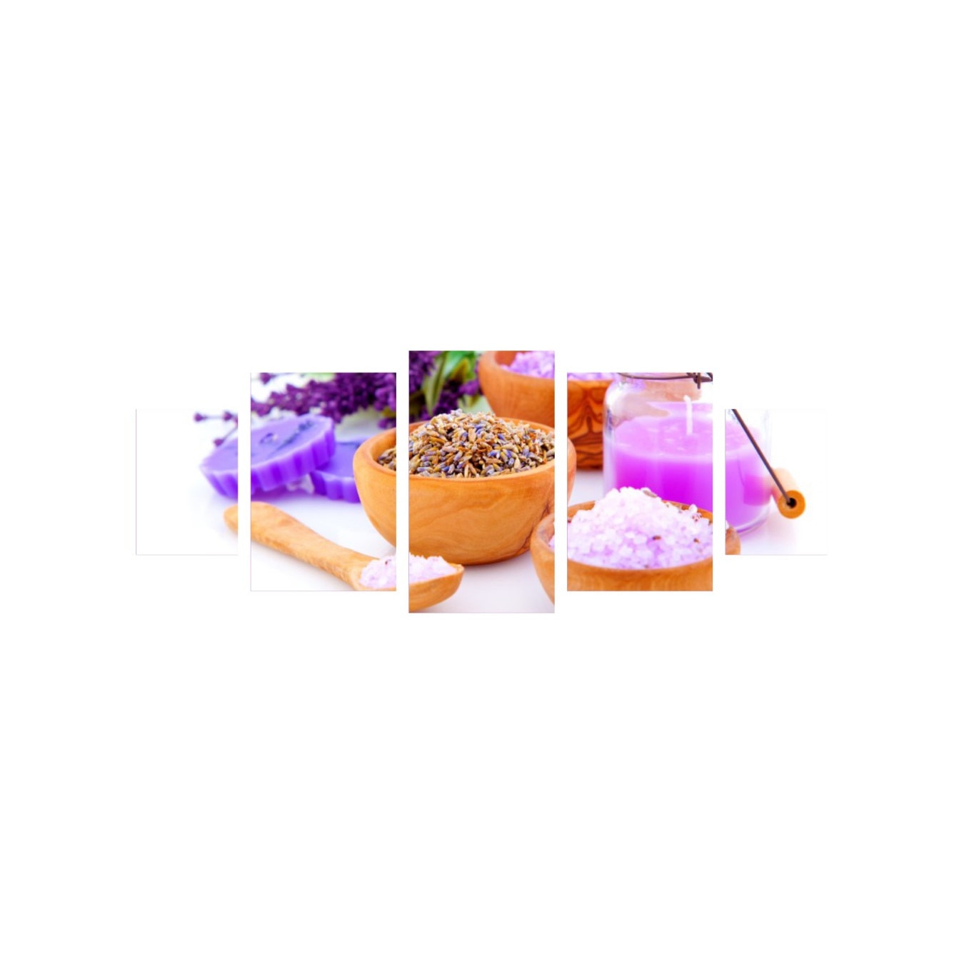 Tablou multicanvas 5 piese 220x90 cm, Food and Drinks model 182