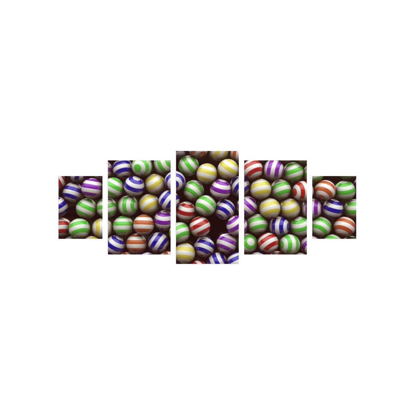 Tablou multicanvas 5 piese 220x90 cm, Food and Drinks model 138