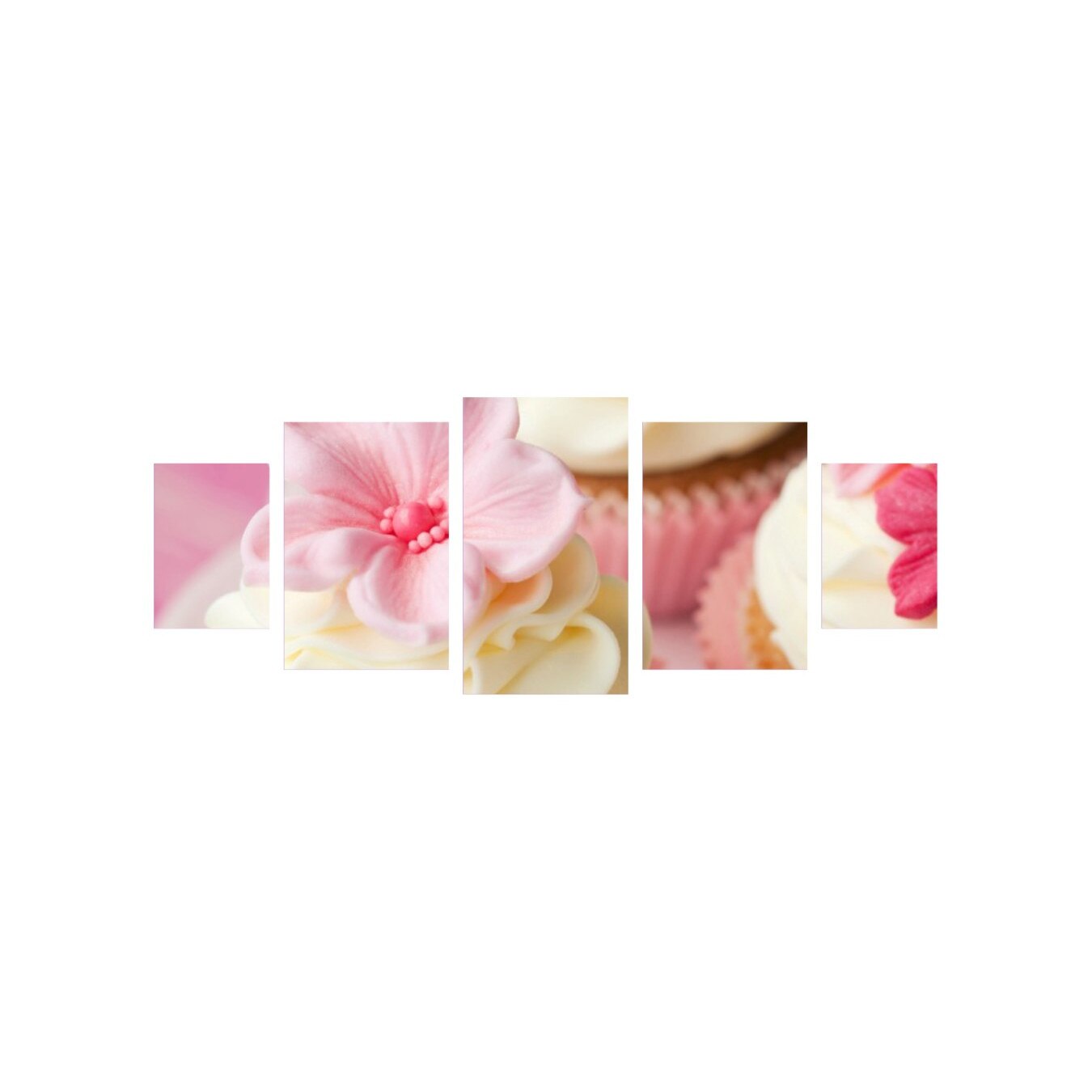 Tablou multicanvas 5 piese 220x90 cm, Food and Drinks model 135