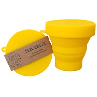 Sterilizator pliabil pentru cupa menstruala, Green Rays, Galben, 7 x 8 cm