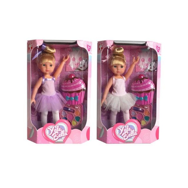 Magic Toys 2527522 Balerina baba sminkszettel és arcmaszkkal kétféle változatban Többszínű