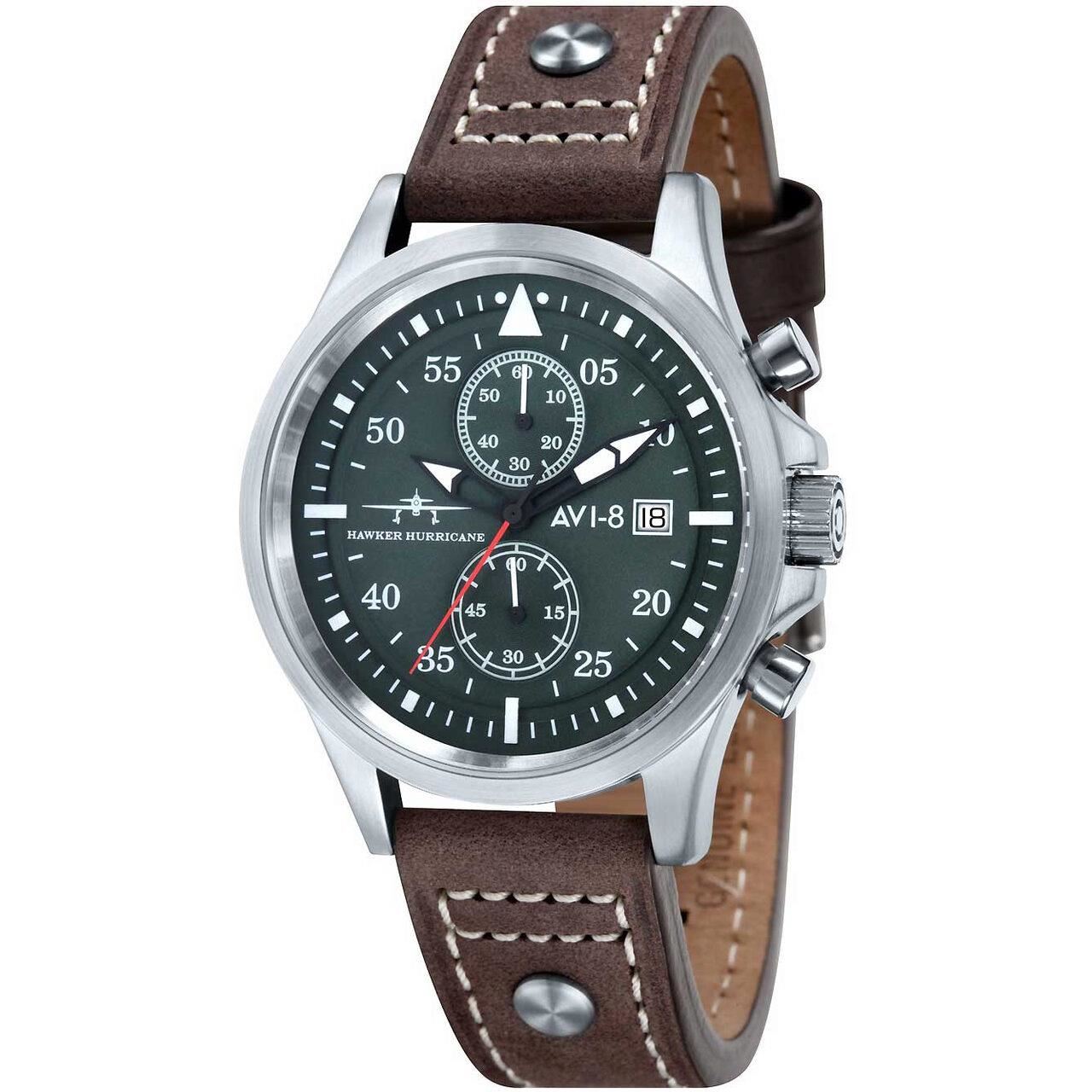 Ceas barbatesc Avi-8 AV-4013-SETA-01, Quartz, 45mm, 5ATM
