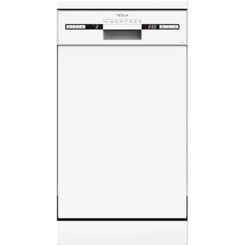 Masina de spalat vase Slim Tesla WD460M, 9 seturi, 7 programe, Control electronic, Intensiv, Pornire intarziata, Clasa E, 45 cm, Alb Masina de spalat vase Slim Tesla WD460M, 9 seturi, 7 programe, Control electronic, Intensiv, Pornire intarziata, Clasa E, 45 cm, Alb