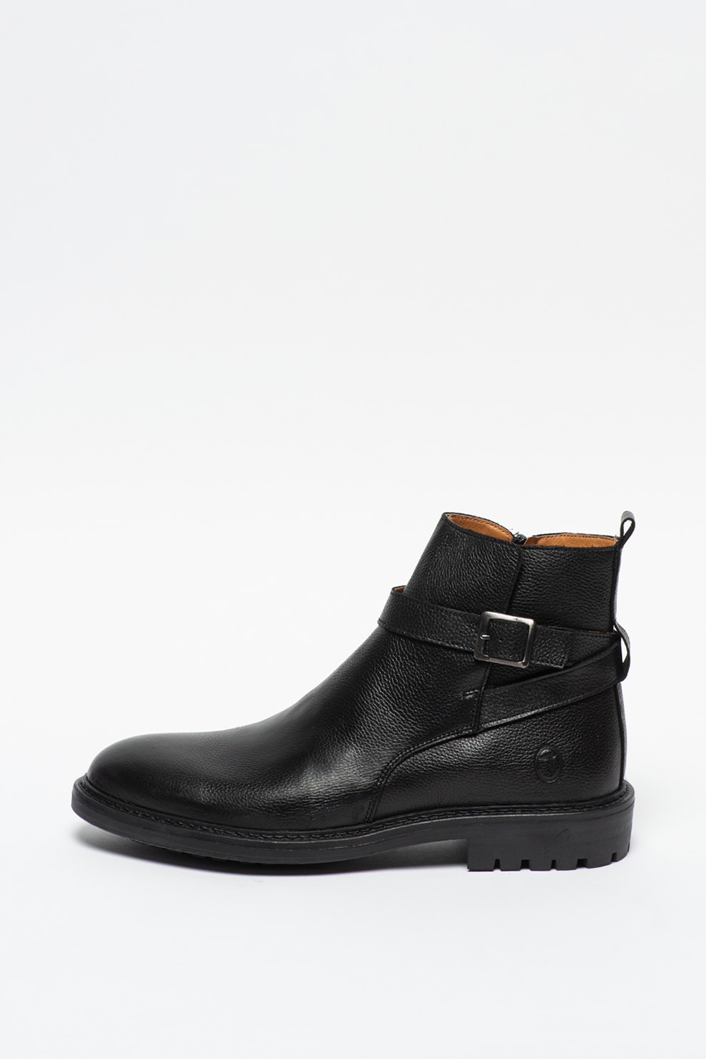 Trussardi, Ghete de piele Beatles, Negru, 41