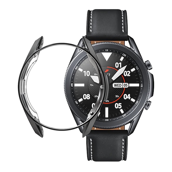 Силиконов протектор Smart Pulse за смарт часовник Samsun Galaxy Watch 3 45mm, черен