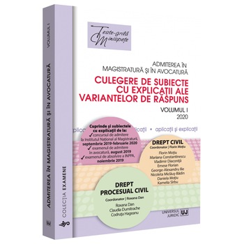 Admiterea in magistratura si in avocatura, vol. I - drept civil, drept procesual civil ed. a II-a, Florin Motiu Admiterea in magistratura si in avocatura, vol. I - drept civil, drept procesual civil ed. a II-a, Florin Motiu