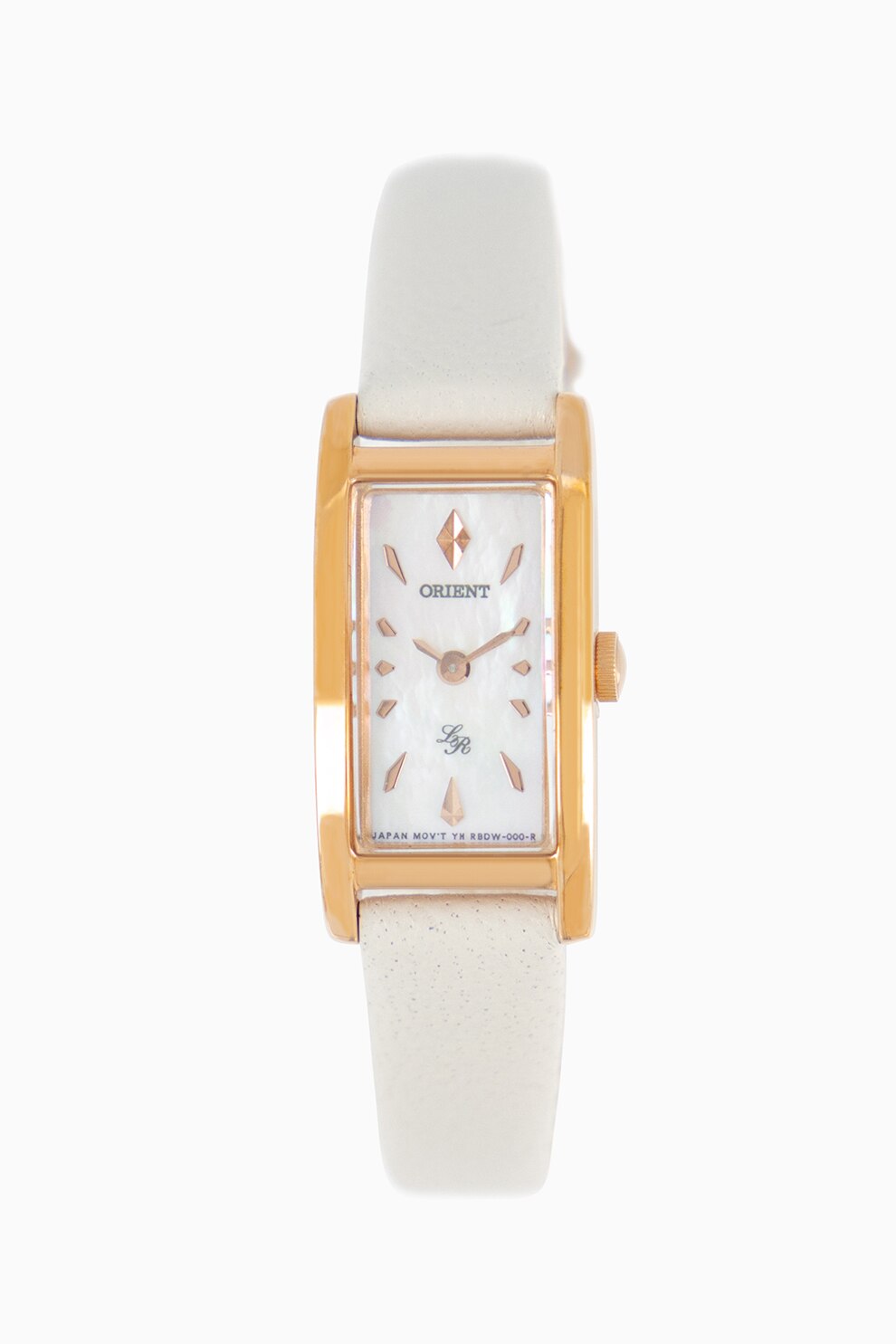 ORIENT, Ceas cu o curea din piele, Alb