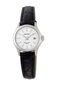 ORIENT, Ceas quartz cu o curea din piele, Negru/Argintiu ORIENT, Ceas quartz cu o curea din piele, Negru/Argintiu