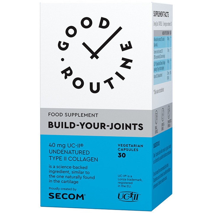Supliment articulatii Build-Your-Joints 30 capsule, colagen tip 2 UC-II, Good Routine by Secom