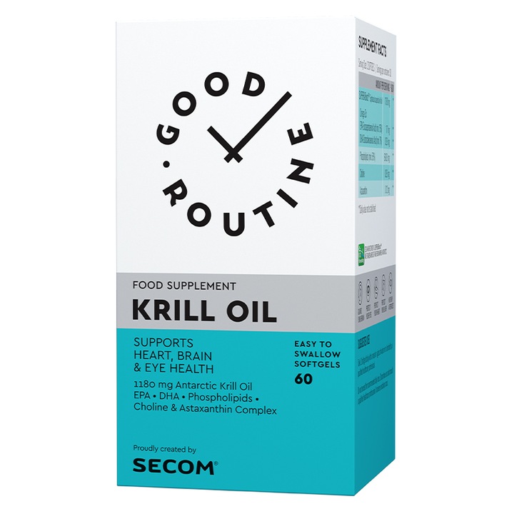 Supliment alimentar Krill Oil, 60 capsule Good Routine by Secom