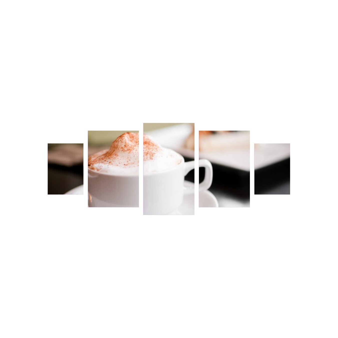 Tablou multicanvas 5 piese 220x90 cm, Food and Drinks model 236