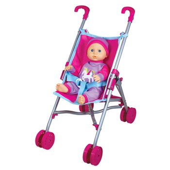 Set papusa - bebelus Mappy, 36 cm cu carucior Set papusa - bebelus Mappy, 36 cm cu carucior