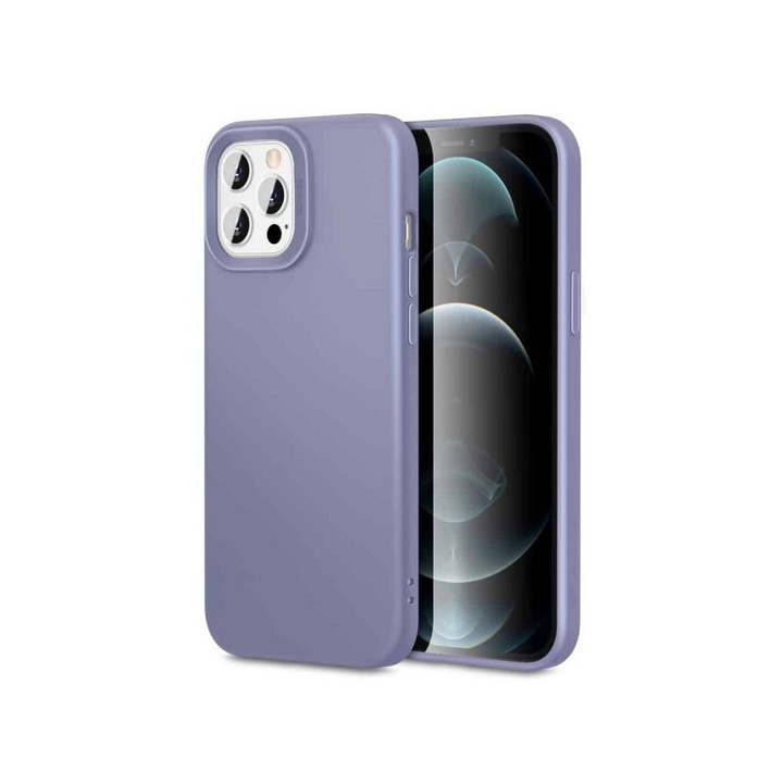 Husa Premium Esr Cloud Antishock Compatibila Cu iPhone 12 / Compatibila Cu iPhone 12 Pro, Gri