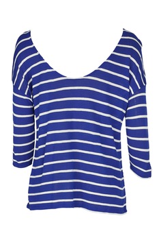 Bluza, Stradivarius, Alb/Albastru, M Bluza, Stradivarius, Alb/Albastru, M