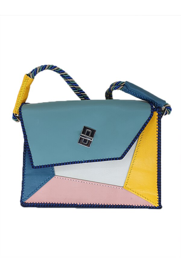 Poseta din piele pastelata, AG Design