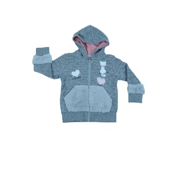 Hanorac maneca lunga fetite Happy House WB-2329G, Gri, 92 Hanorac maneca lunga fetite Happy House WB-2329G, Gri, 92