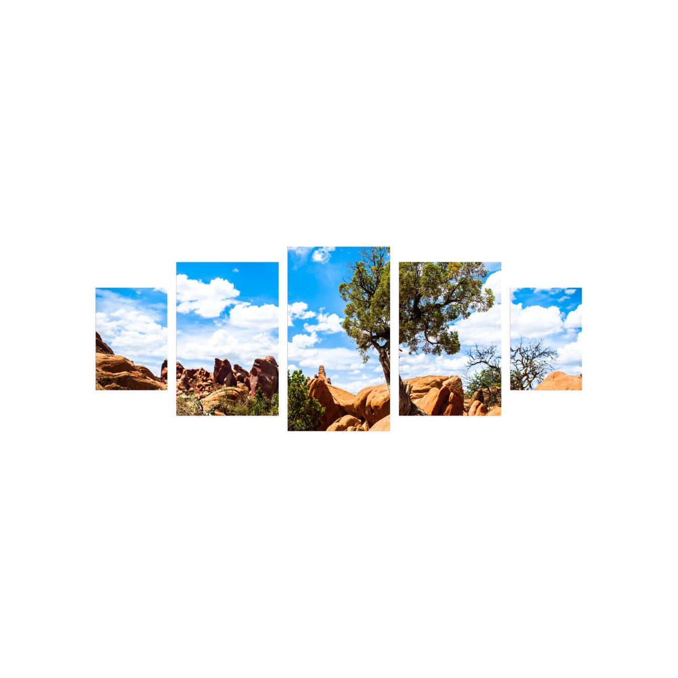 Tablou multicanvas 5 piese 220x90 cm, Natura model 47