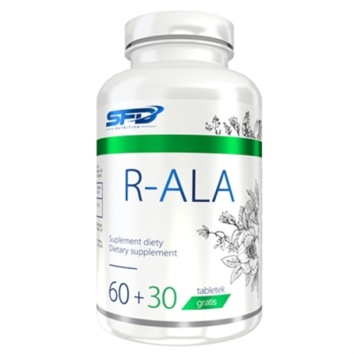 SFD R-ALA étrendkiegészítő, R-Alfa Liponsav 100 mg, 90 tabletta (90 adag)
