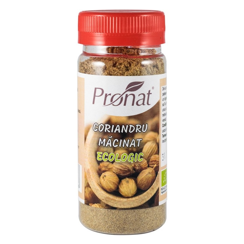 Coriandru macinat, bio, Pronat, 35 g