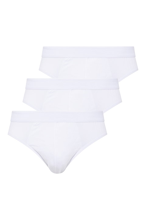 U.S. Polo Assn., Set de chiloti din amestec de modal -3 perechi, Alb