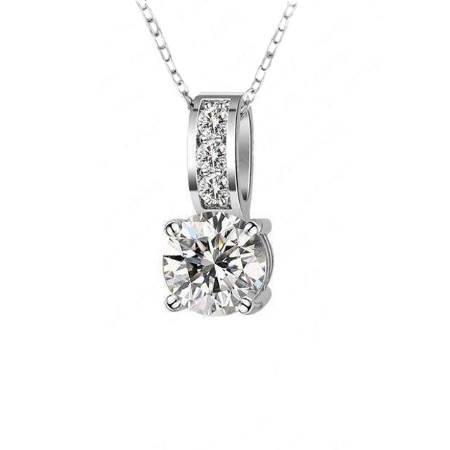 Lantisor dama, argintiu, 40 cm lungime