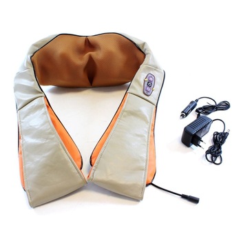 Perna tip Guler Electric cu Incalzire si Masaj Shiatsu in 12 Puncte, Putere 24W Perna tip Guler Electric cu Incalzire si Masaj Shiatsu in 12 Puncte, Putere 24W